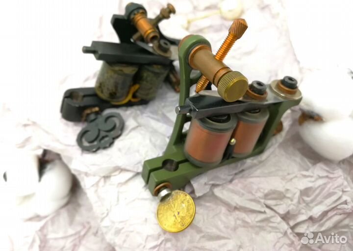 Тату машинки (лайнер+шейдер), допы - комплект