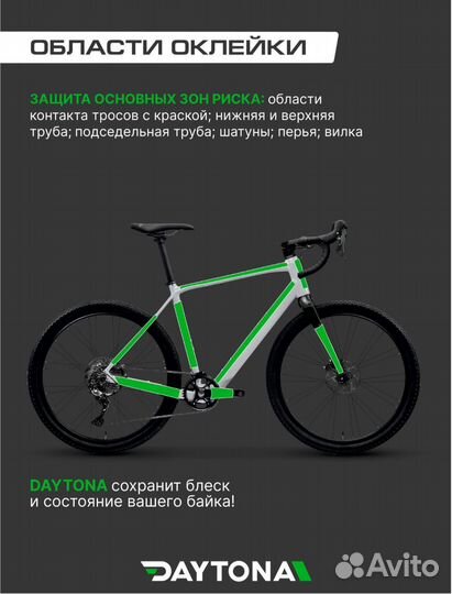 Матовая защитная пленка для велосипеда 1daytona