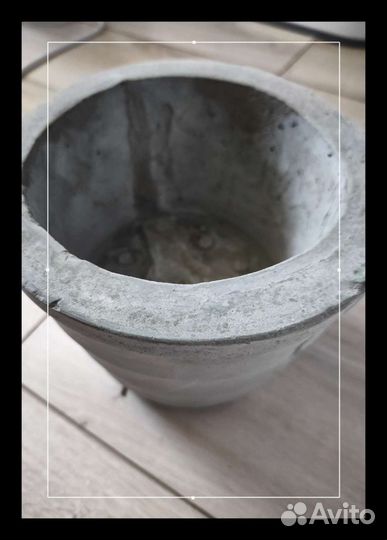 Бетонное кашпо