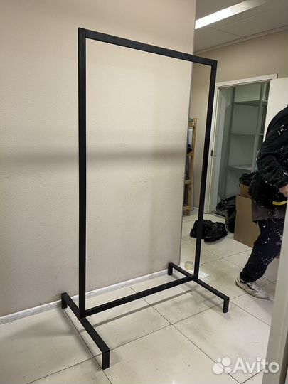 Вешалка напольная рейл для одежды