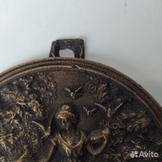 Медальон декоративный. Медь.Зап.Европа.19 в