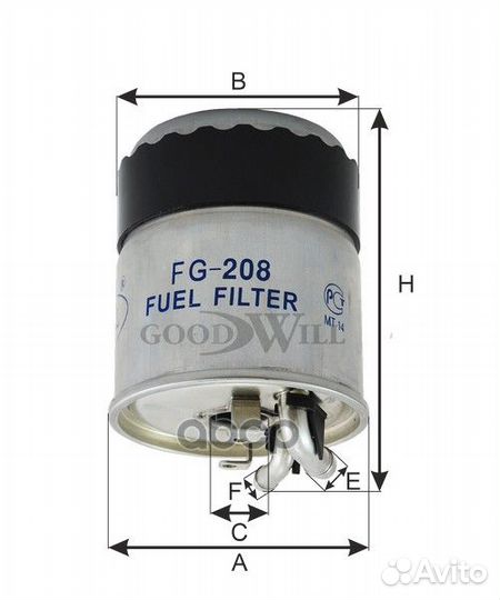 Фильтр топливный mercedes A,B,C,CLK,E,G,GL,M,R,S