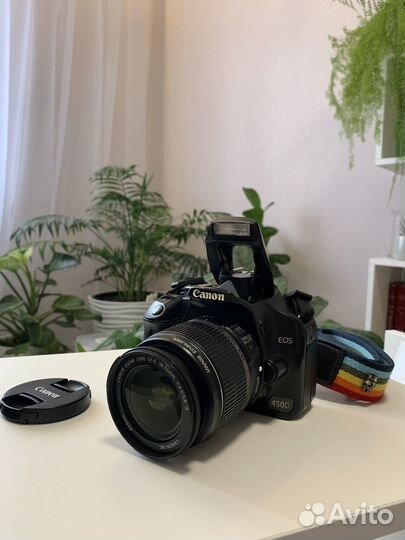 Фотоаппарат canon 450d с объективом 18-55 mm