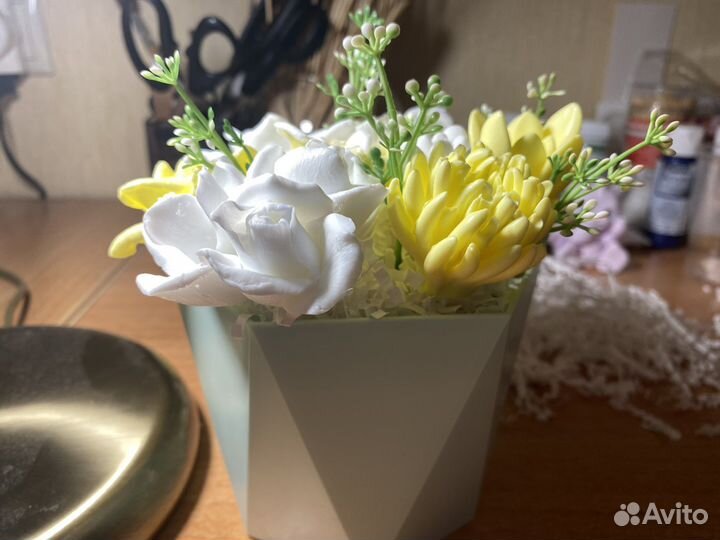 Букет цветов из мыла