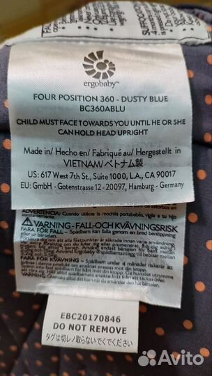 Эргорюкзак Ergobaby 360