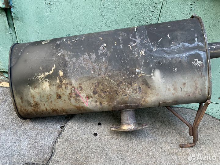 Задняя банка глушитель 1.8 2.0 Lancer 10 насадка