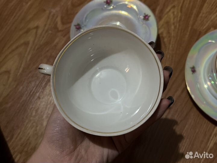 Чайный сервиз фарфор СССР юльдиц фарфоризгдр
