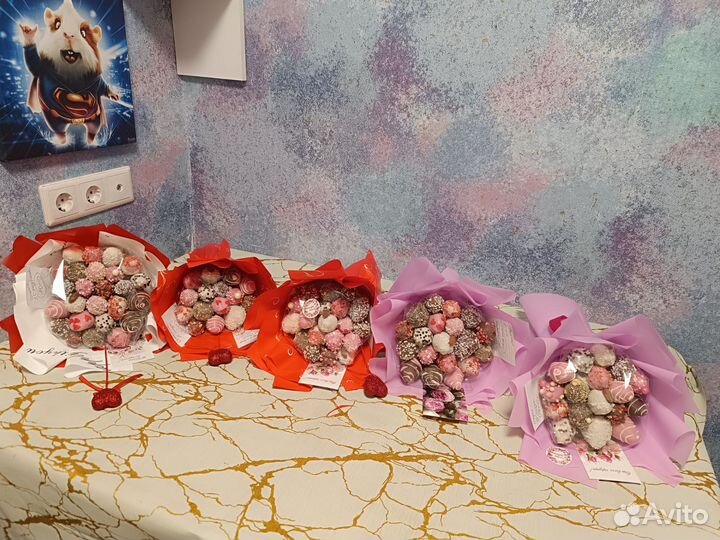 Букет из клубники в шоколаде