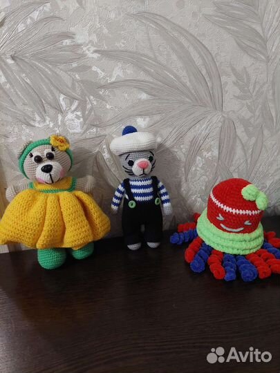 Вязаные игрушки ручной работы