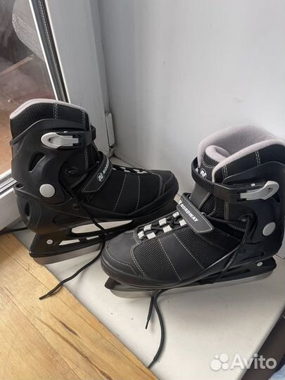 Коньки раздвижные 42