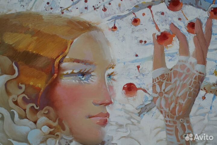 Картина Зимняя Вишня. Тарасова Евгения