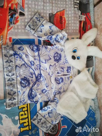 Новогодний детский костюм зайчика