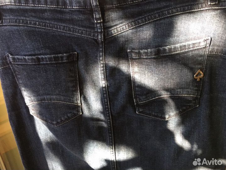 Юбка джинсовая бу 46 размер Италия