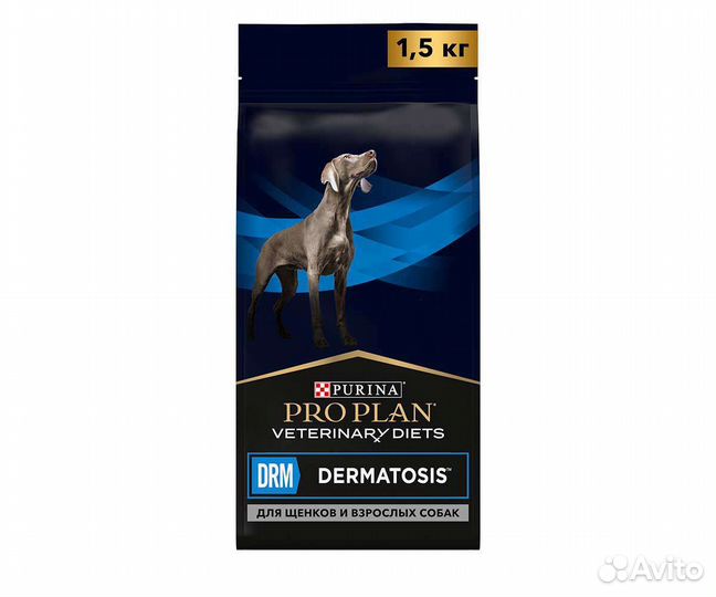 Сухой корм для собак pro plan drm dermatosis 3кг
