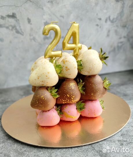 Тортик из клубники в шоколаде