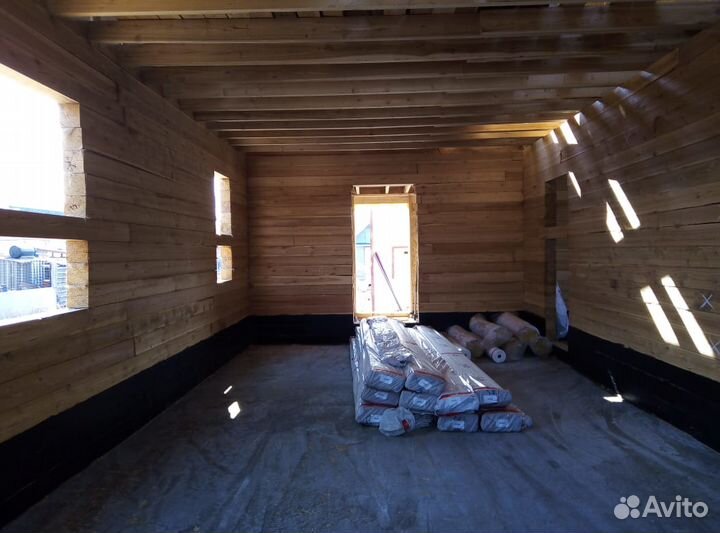 Кровля дома из бруса, фундамент. Заборы