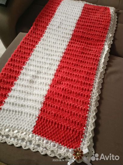 Плед детский вязаный