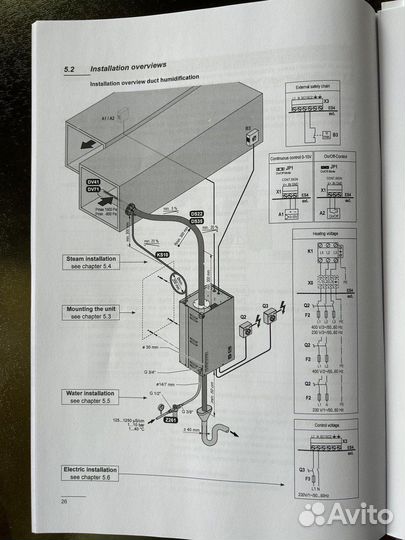 Промышленный парогенератор для вентиляции