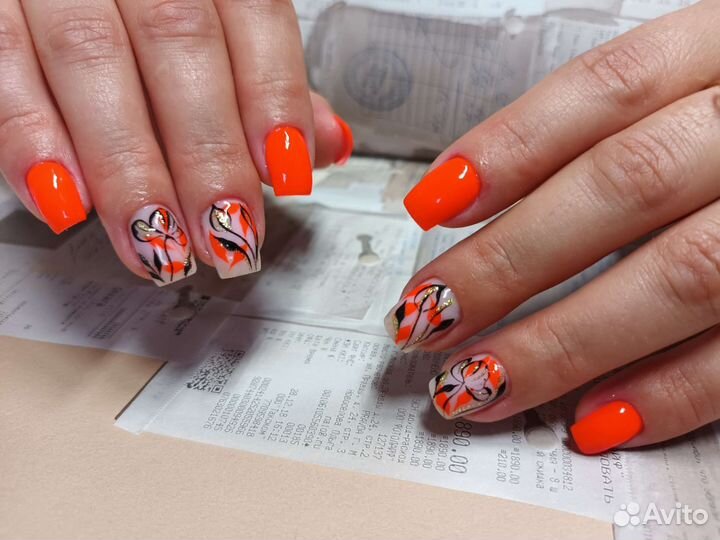 Наращивание, маникюр, гель-лак