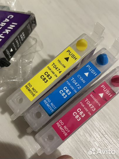 Картриджи пзк Epson c63 c83