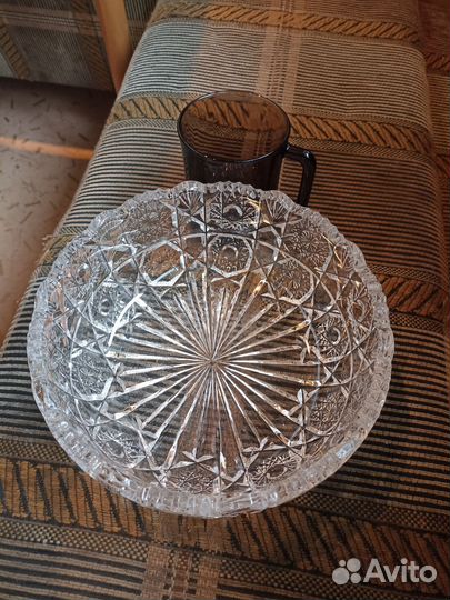 Хрустальная салатница СССР