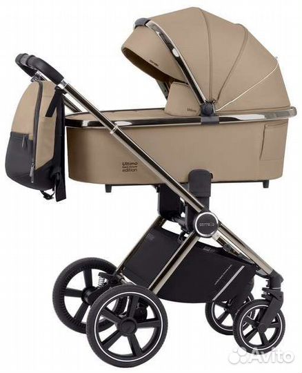 Коляска Carrello Ultimo 2в1,3в1 серый хром. рама