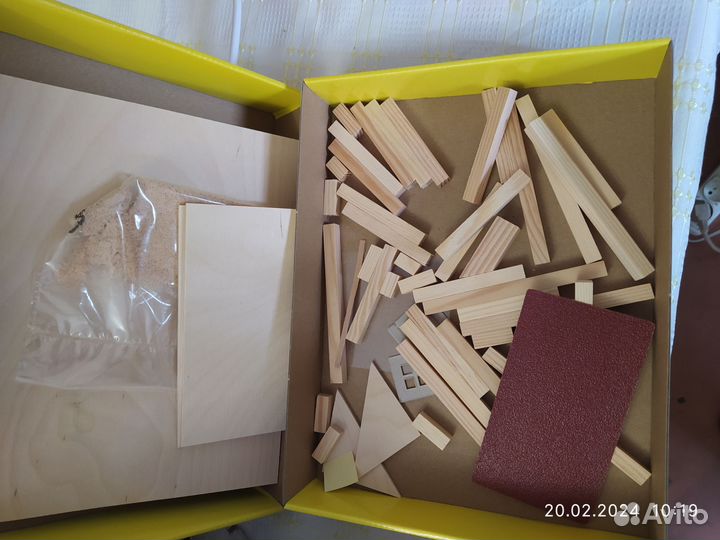 Деревянный конструктор для склеивания