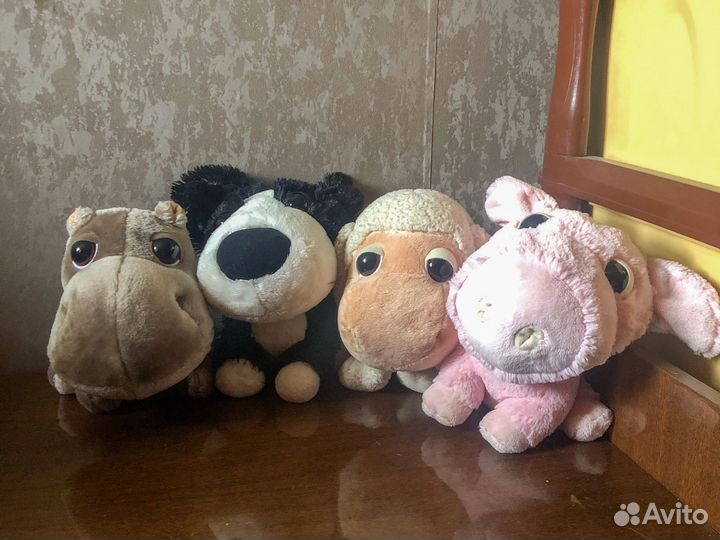 Игрушка собака бегемот овца свинья Big Headz