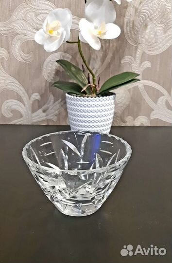 Салатники, вазы хрустальные