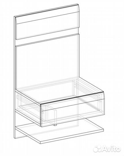 Тумба прикроватная Ультра №2