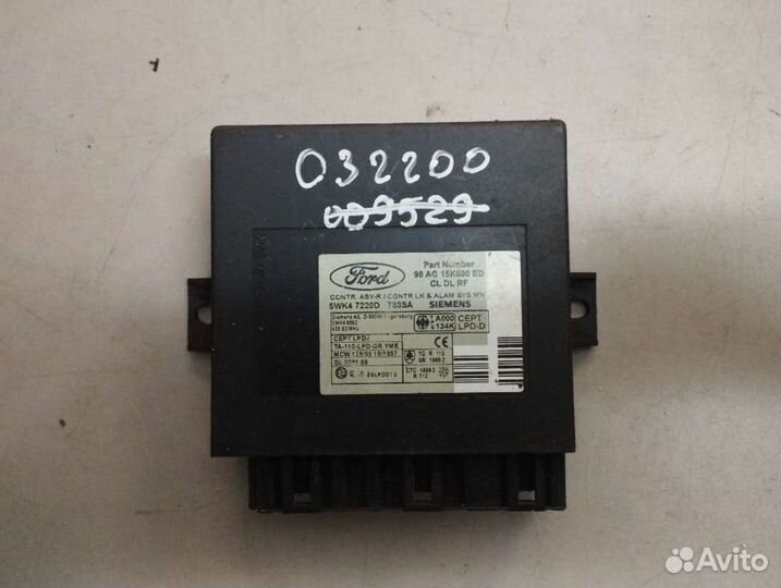 Блок комфорта ford focus 1 1.8 5wk47220d. 98ag15k600ed