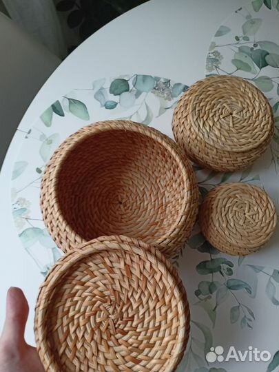 Плетеные шкатулки икеа