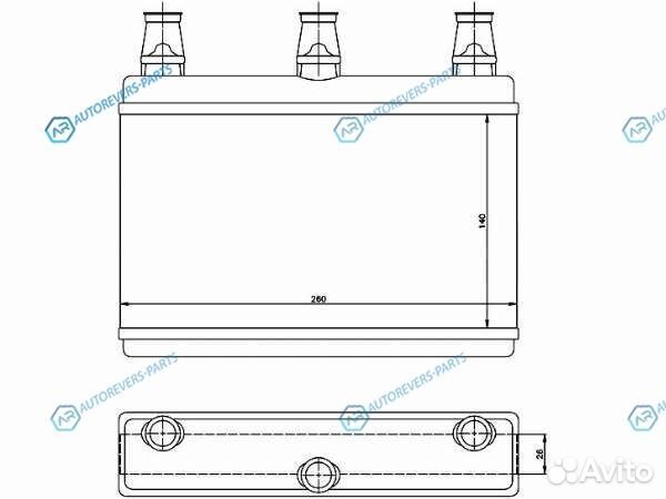ST-BM60-395-0 Радиатор отопителя салона BMW 5 E60E