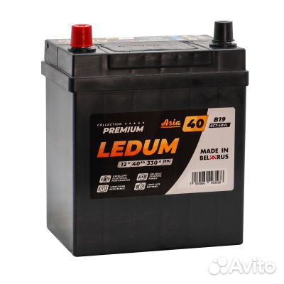 Аккумулятор ledum Premium asia 6ст-40 пп