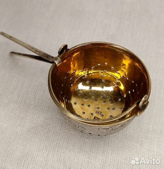 Серебрянное ситечко 875 пробы