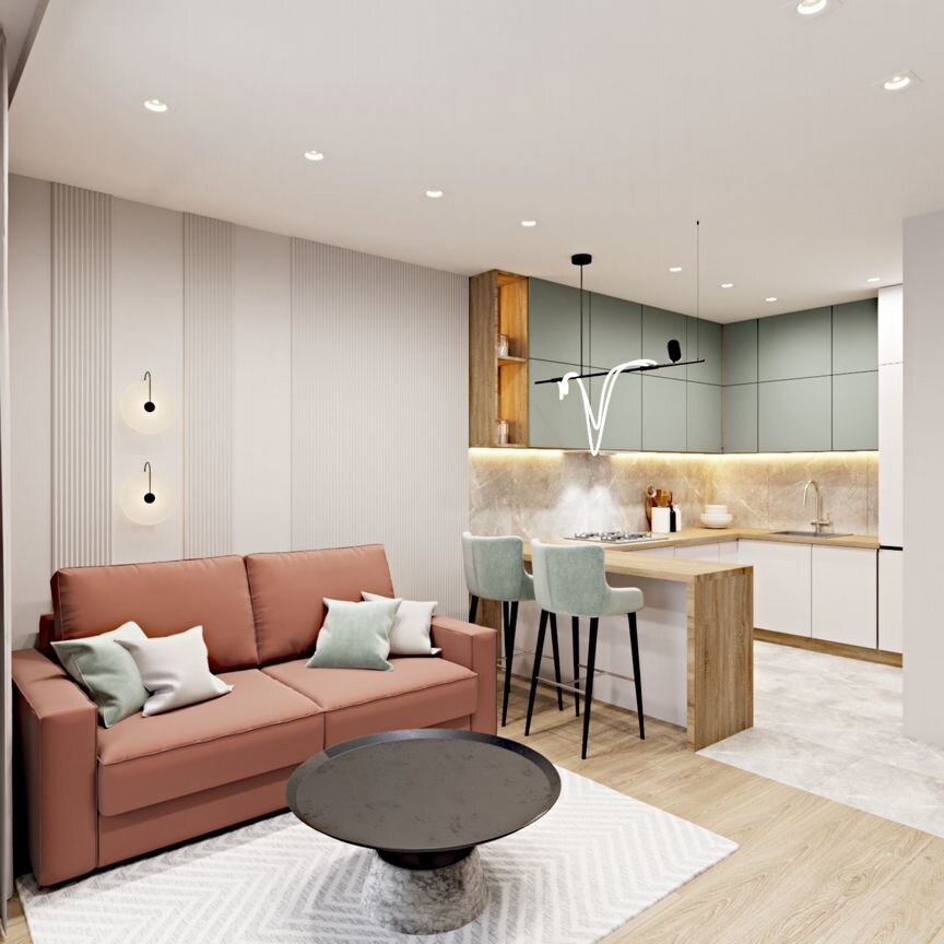 1-к. квартира, 39,7 м², 6/9 эт.