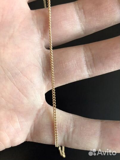 Золотая цепочка с подвеской СССР