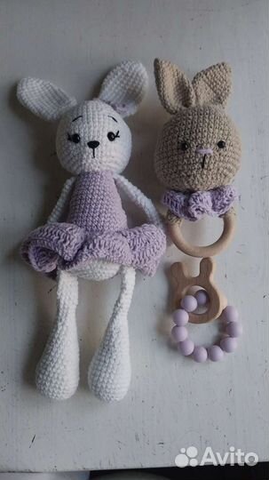 Подарочный набор для новорожденного,зайки