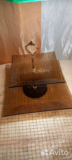 Ваза фруктовница СССР стекло