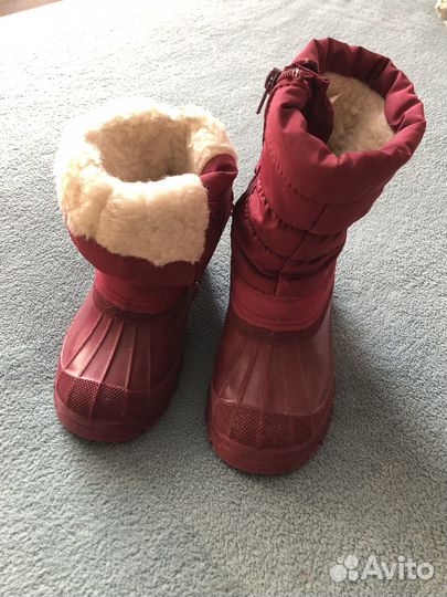 Сапоги резиновые зимние детские