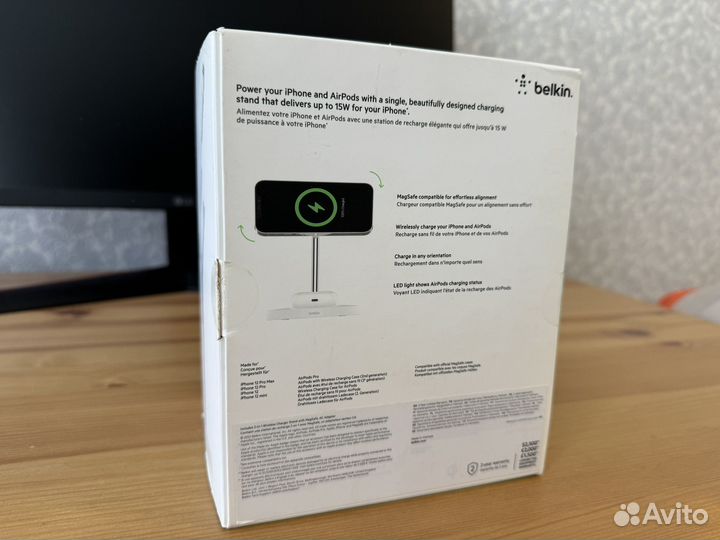 Belkin Boost Charge Pro 2 in 1 Wireless MagSafe