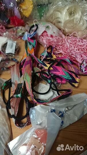 Цена за всё пакетом заколки резинки цепочки крест