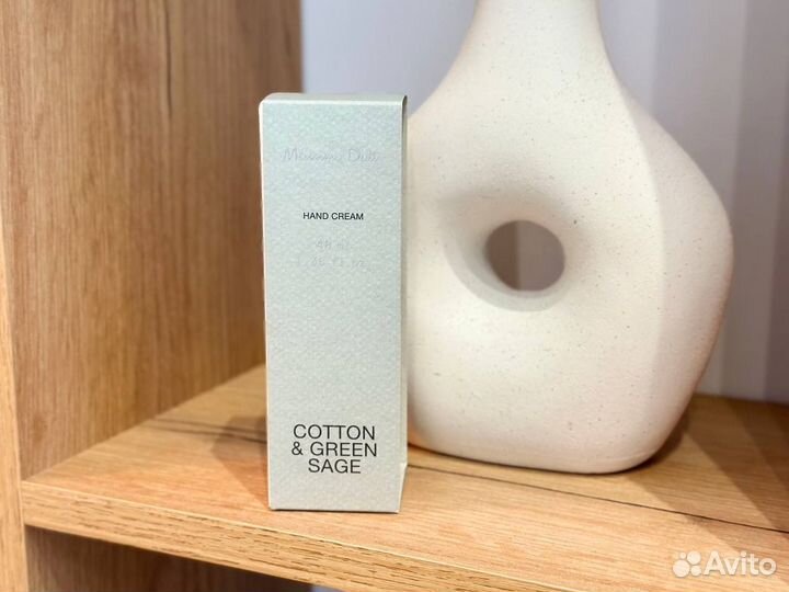Новый Крем для рук Massimo Dutti Cotton green sage