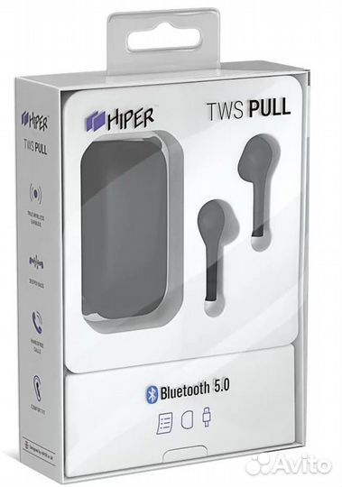 Новые беспроводные наушники hiper TWS Pull