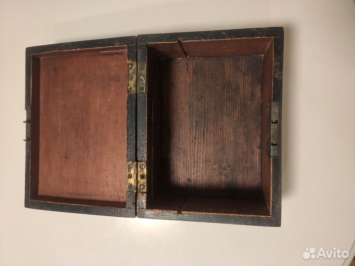Шкатулка сундучок старинная