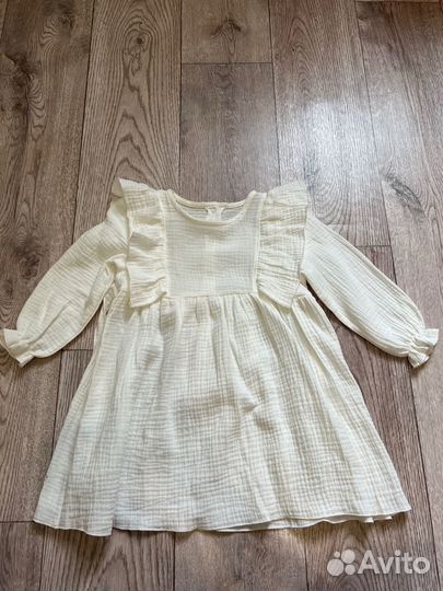 Муслиновое платье 92 98