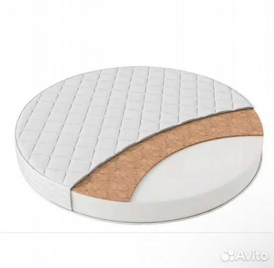 Матрас круглый в детскую кроватку