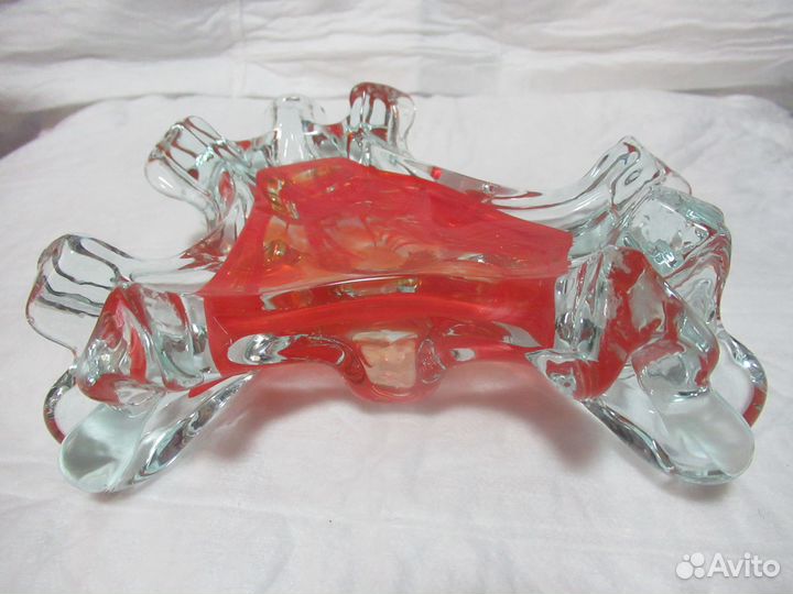 Пепельница. Цветное стекло. Чехословакия