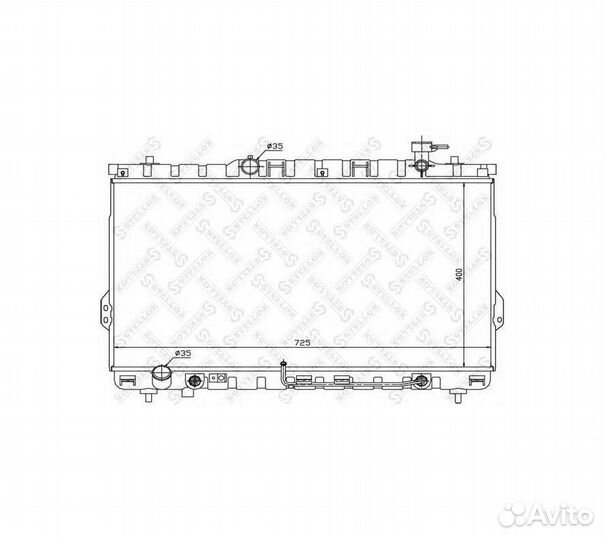 Радиатор системы охлаждения АКПП Hyundai Santa 2.7