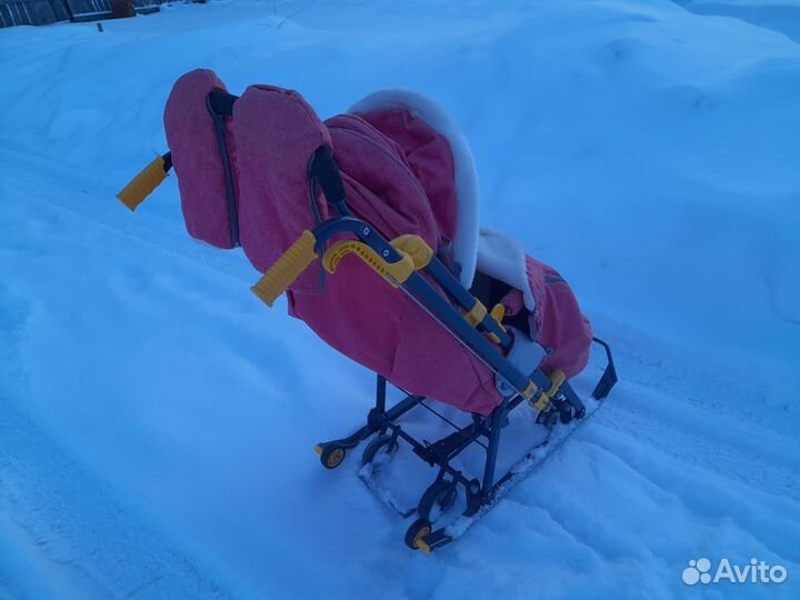 Детские санки коляска nika